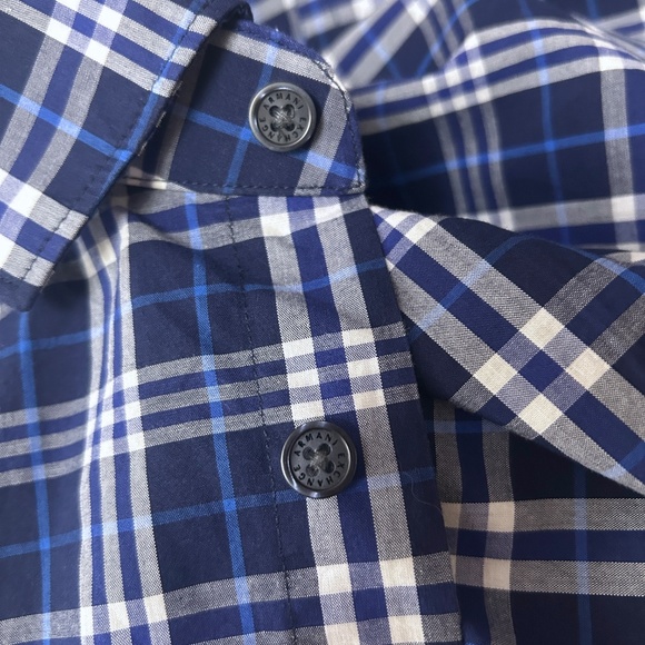 Armani Exchange A|X Long Sleeve Plaid Shirt Long Sleeve Monogrammed Branded NWOT - Picture 11 of 16